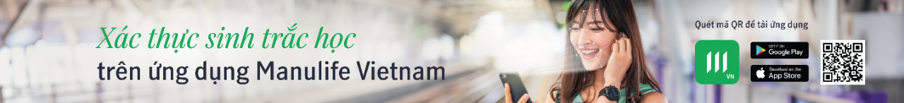 Xác thực sinh trắc học trên ứng dụng Manulife Việt Nam